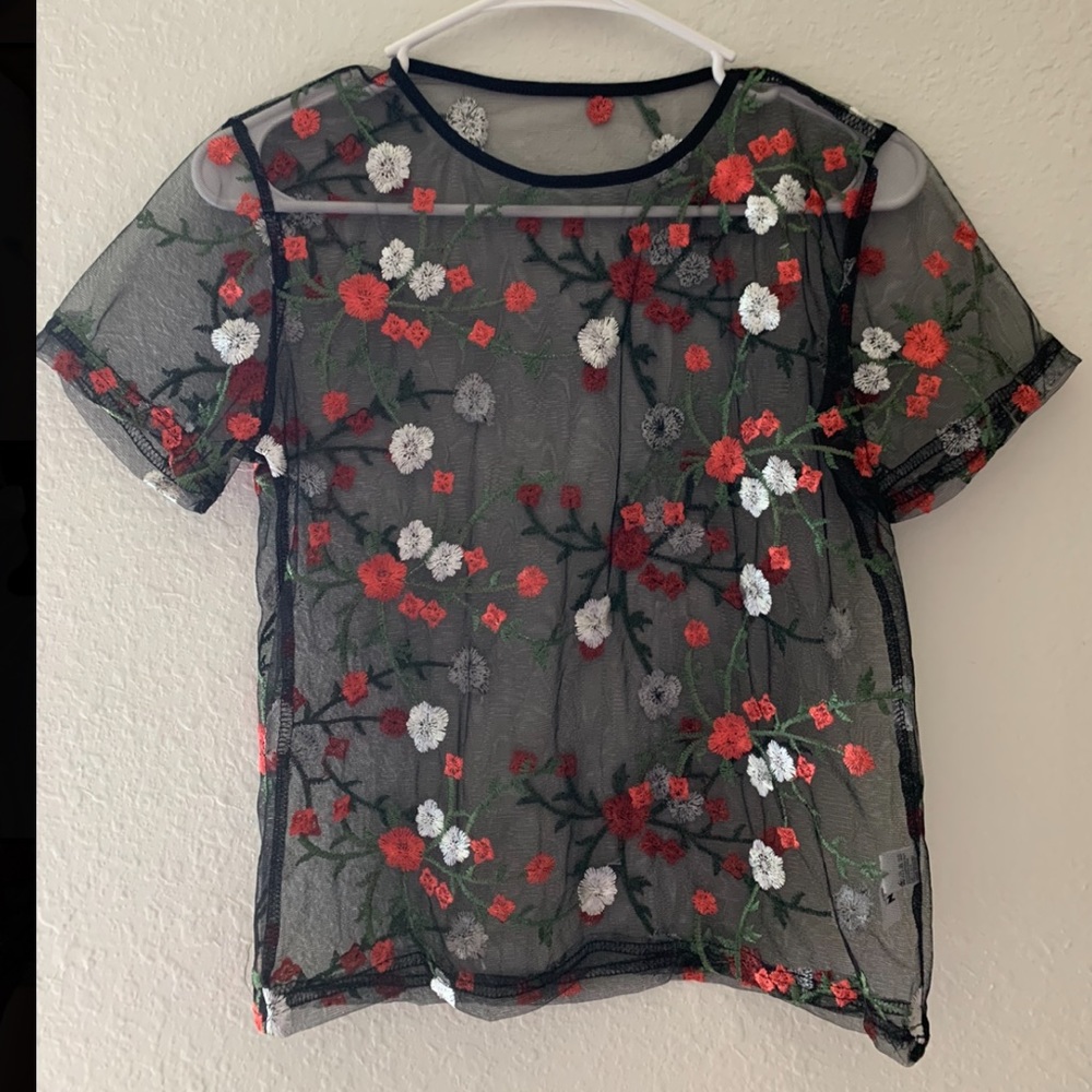 Sheer shein T